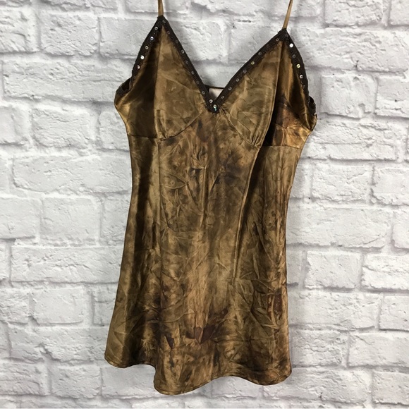 Silky‎ Prismatic Rainbow Sequins Cami Top Tunic Vintage 2000’s - Picture 6 of 7